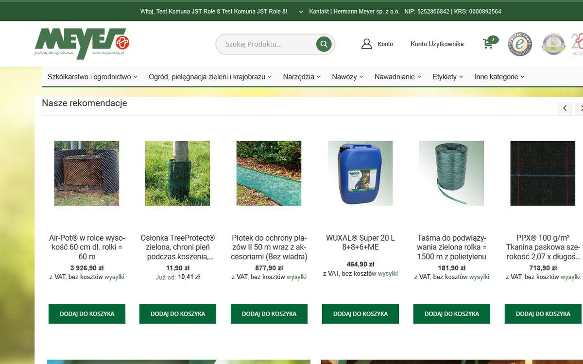 Internationaler Magento-Shop von Meyer